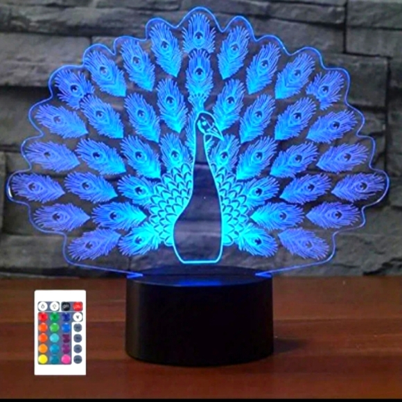na Other - Peacock 3d lamp